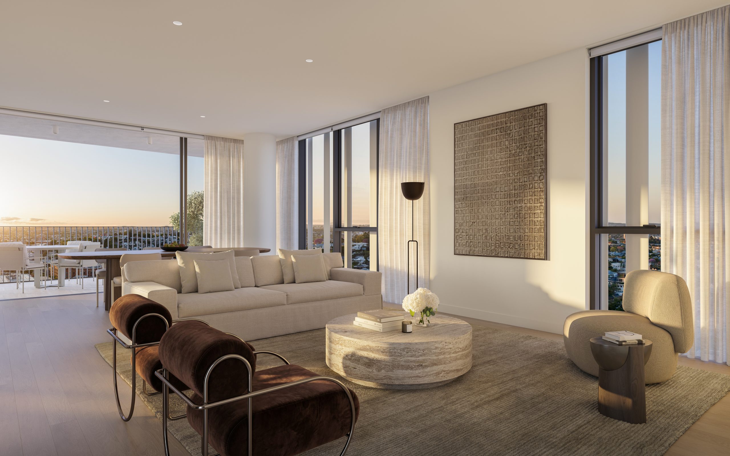 3 bedroom, half-floor residences allowing for both connection and privacy.