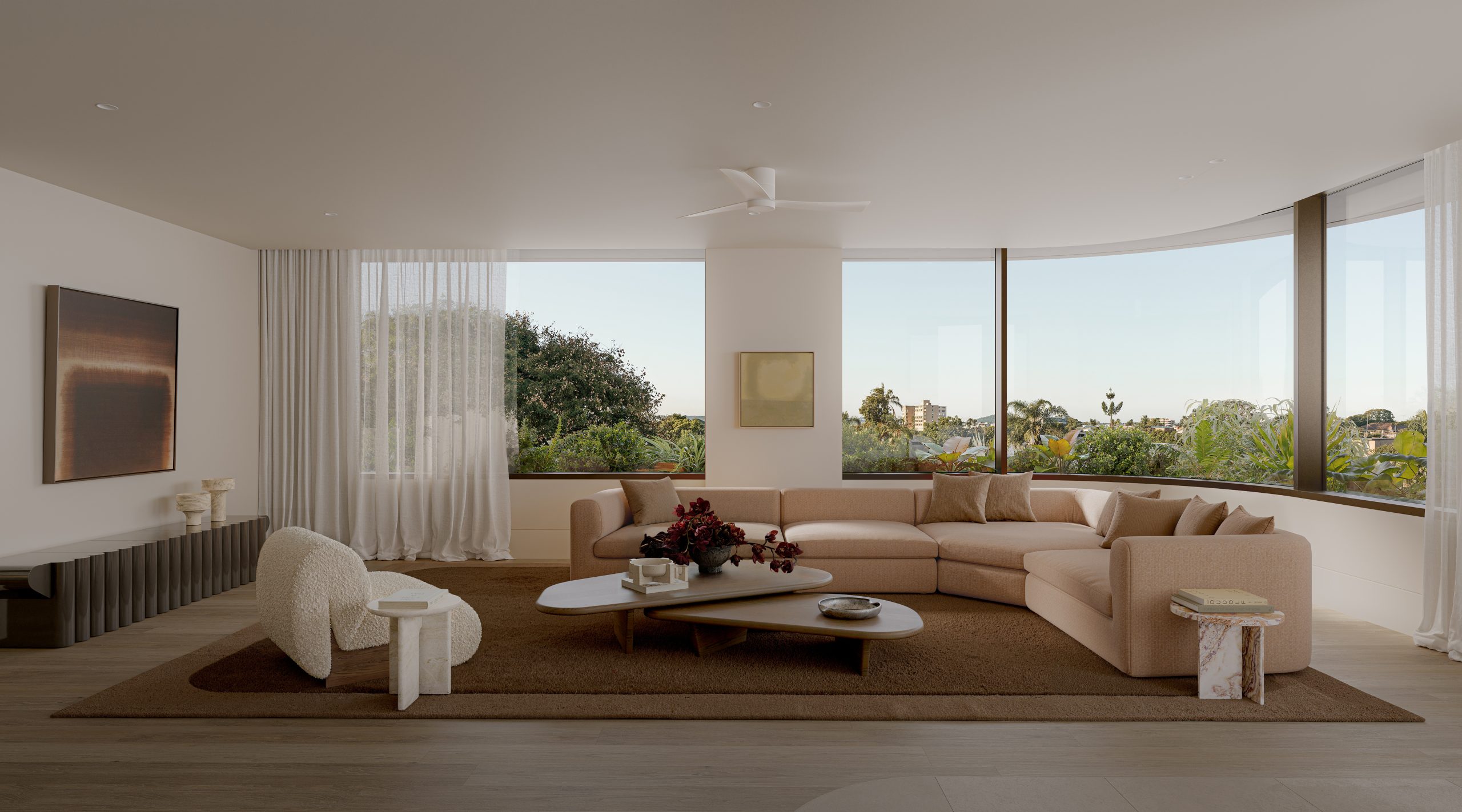 Generously scaled two and three bedroom residences and Penthouse Collection